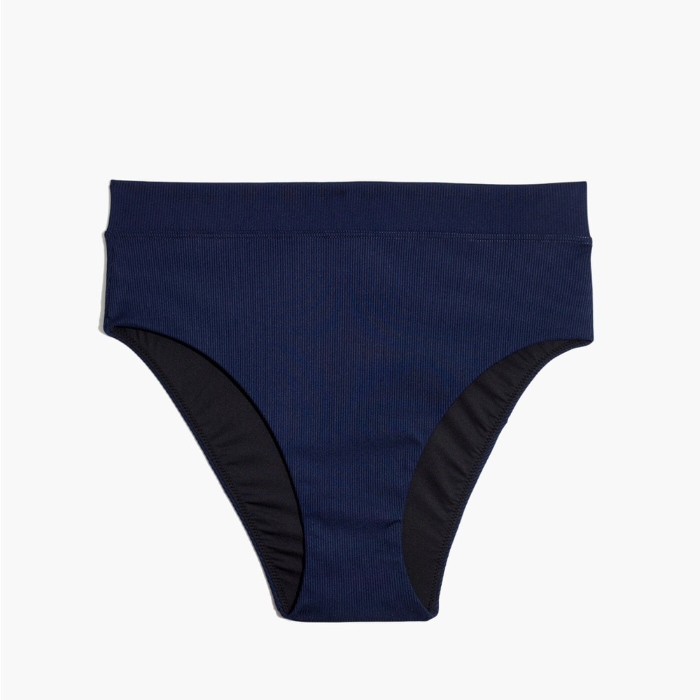 Madewell Ribbed High-Rise Bikini Bottom